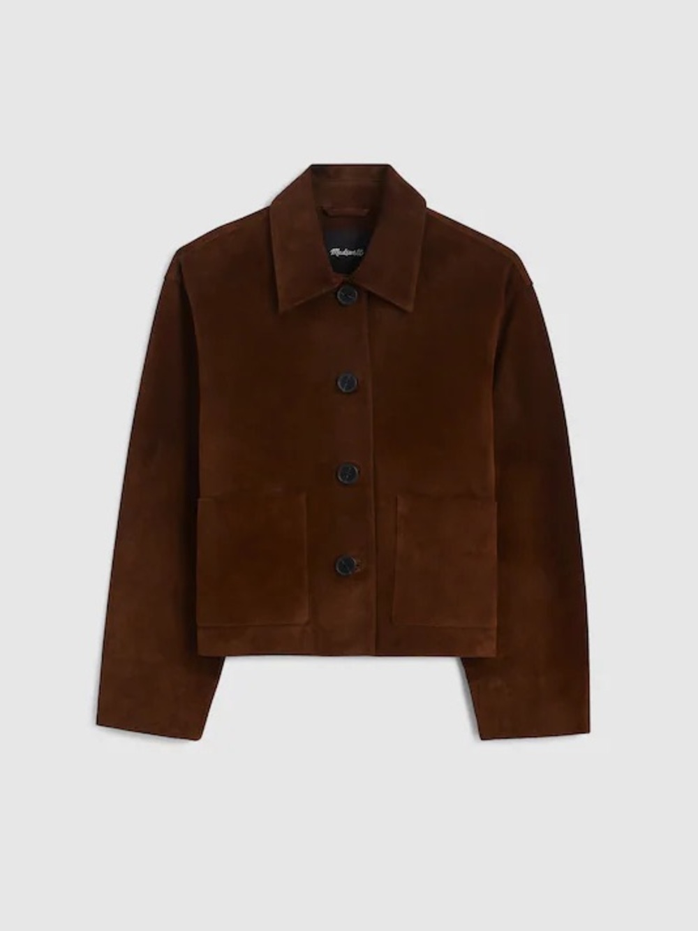 NWT! Madewell Boxy-Crop Jacket in Suede Size Small
